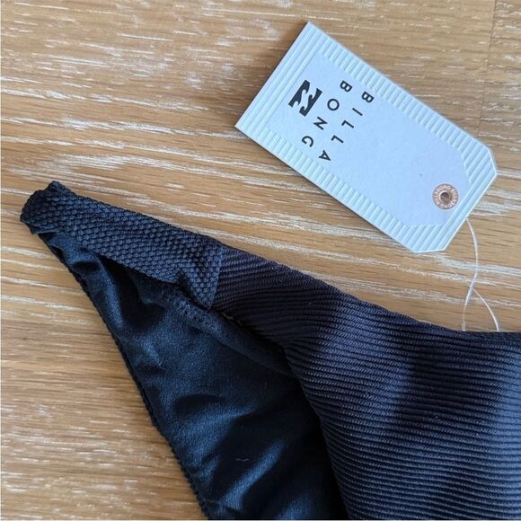 Billabong Marina Hike Textured Black Bikini Bottom - Picture 3 of 10